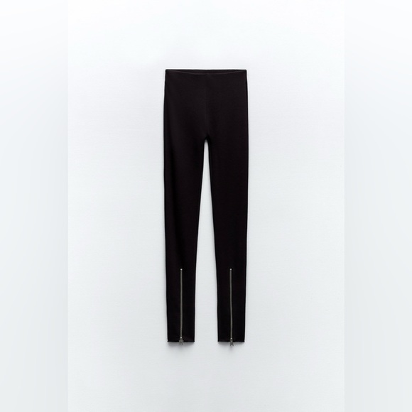 Zara Zippered stretch knit leggings - Picture 5 of 9